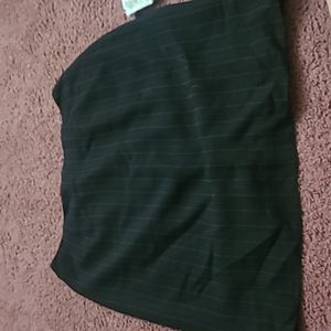 Pinstriped mini skirt